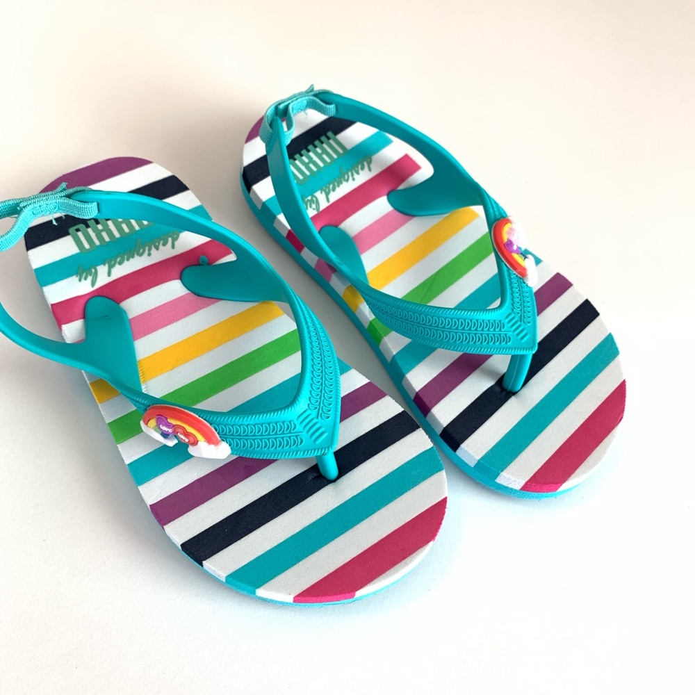 Toddler Rainbow Flip Flops | NWOT | Size 7/8